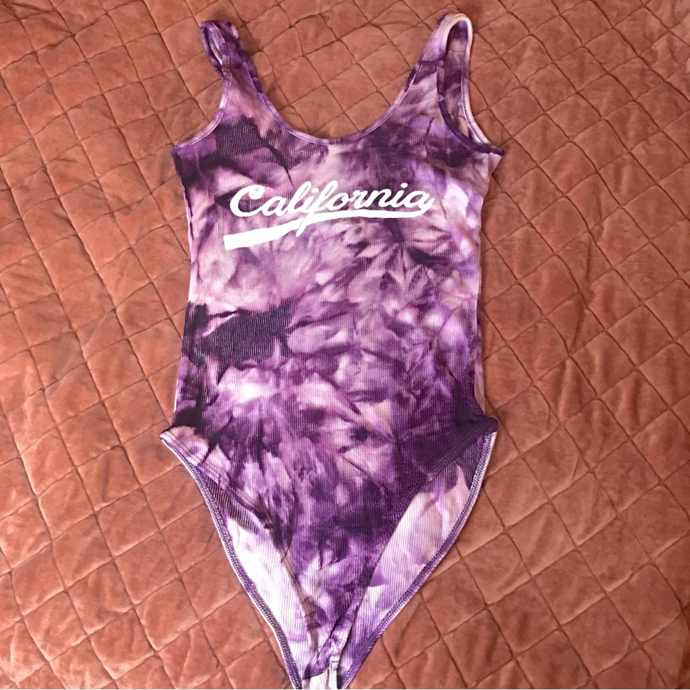 Brand new California tie dye bodysuit